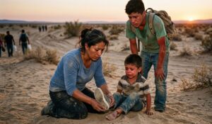EL NIÑO QUE DEJO SU ZAPATO EN EL DESIERTO