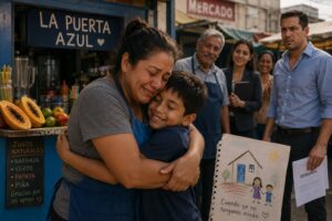 El dibujo de su hijo la hizo tomar la decisión que cambió sus vidas