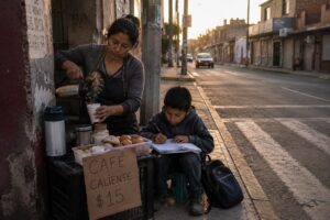 La mujer que vendía café en la esquina
