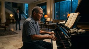 Limpió el mismo hotel durante 28 años… la noche de su jubilación se sentó frente al piano
